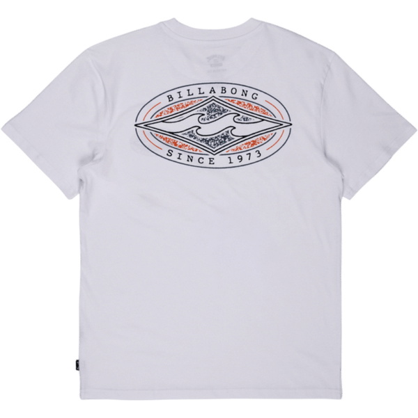 2026 Billabong Mens Diamond Vision T-Shirt EBYZT00619 - White